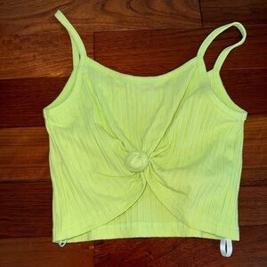 Neon green/yellow crop top